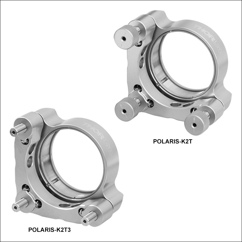 Thorlabs · Polaris® SM2-Threaded Low-Drift Kinematic Mirror Mounts