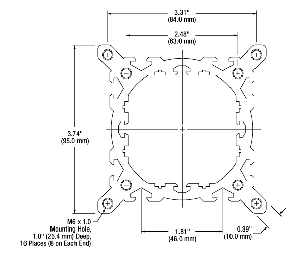 Thorlabs · 95 mm Optical Construction Rails