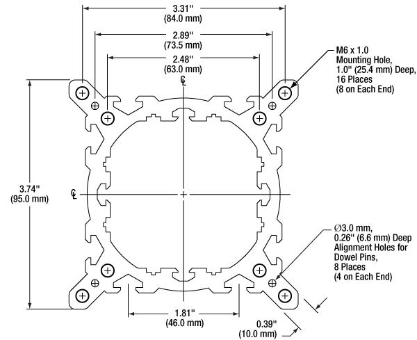 Thorlabs · 95 mm Optical Construction Rails